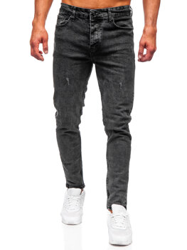 Uomo Pantaloni in jeans slim fit Nero Bolf 6497