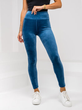 Donna Leggings in velluto Blu Bolf W5232