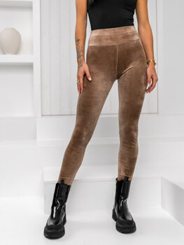 Donna Leggings in velluto Marrone Bolf W5231