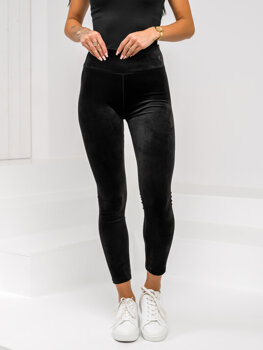 Donna Leggings in velluto Nero Bolf W5231