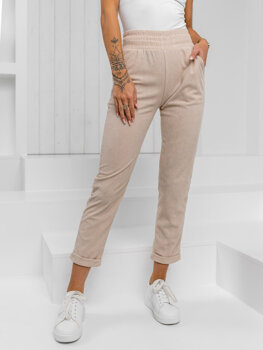 Donna Pantaloni a righe Beige Bolf W7856