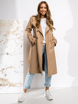 Donna Trench Lungo Beige Bolf DF7901A