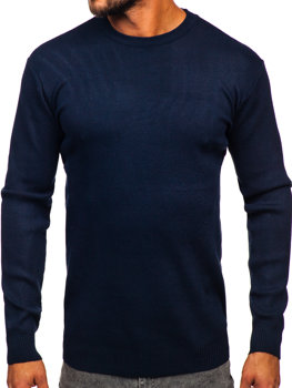 Maglione basic da uomo blu Bolf S8506