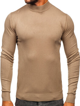 Maglione tipo lupetto basic da uomo camello Bolf W1-1725