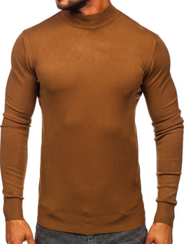 Maglione tipo lupetto basic da uomo marrone Bolf W1-1725