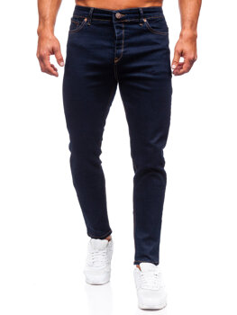 Pantaloni in jeans regular fit da uomo blu Bolf 5305