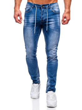 Pantaloni in jeans regular fit da uomo blu Bolf MP021BC