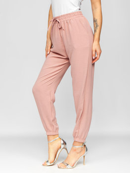 Pantaloni jogger da donna rosa Bolf W5071