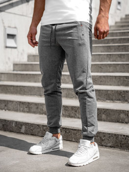 Pantaloni jogger in tuta da uomo antracite Bolf JX5003A