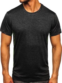 T-shirt da allenamento da uomo nera Bolf HM073