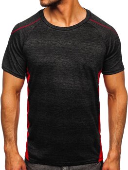 T-shirt da allenamento da uomo nera Bolf HM074