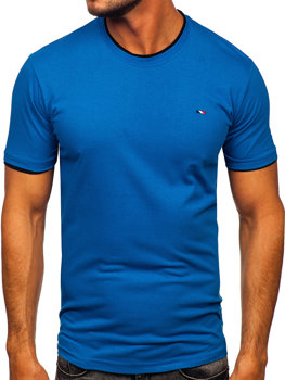 T-shirt da uomo azzurra Bolf 14316