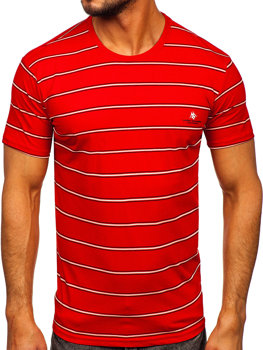 T-shirt da uomo rossa Bolf 14952