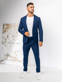 Uomo Abito casual Blu scuro Bolf 09