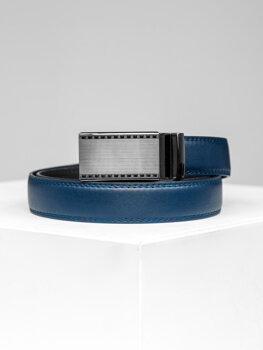 Uomo Cintura in pelle Blu scuro Bolf C005