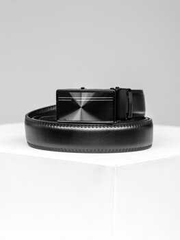 Uomo Cintura in pelle Nero Bolf C004