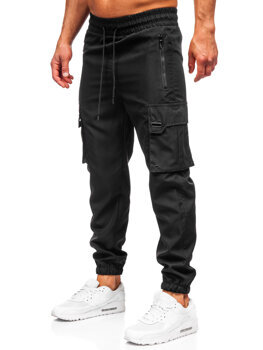 Uomo Joggers cargo Nero Bolf HSS298