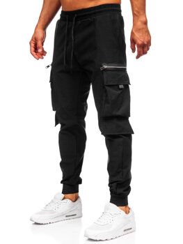 Uomo Joggers cargo Nero Bolf K12