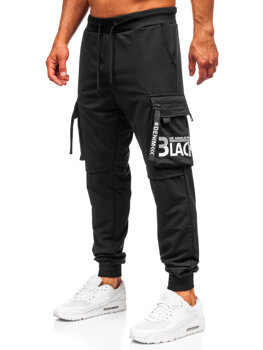 Uomo Joggers cargo Nero Bolf K19