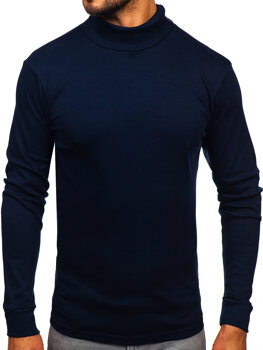 Uomo Maglione a collo alto basic Blu inchiostro Bolf 535