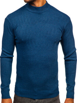 Uomo Maglione dolcevita basic Blu Bolf H2402