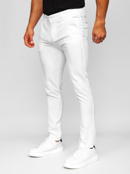 Uomo Pantaloni chino in tessuto Bianco Bolf 0055