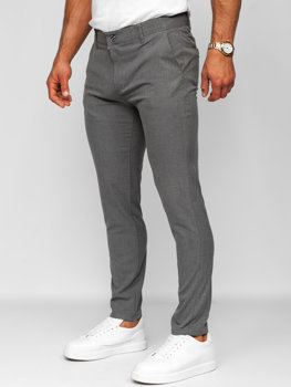 Uomo Pantaloni chino in tessuto Grafite Bolf 0042