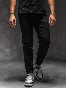 Uomo Pantaloni in jeans jogger Nero Bolf 8161A1