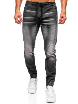 Uomo Pantaloni in jeans jogger Nero Bolf MP0115N