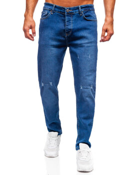 Uomo Pantaloni in jeans regular fit Blu scuro Bolf 6636