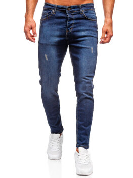 Uomo Pantaloni in jeans regular fit Blu scuro Bolf 6760