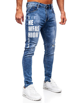 Uomo Pantaloni in jeans slim fit Blu Bolf TF292