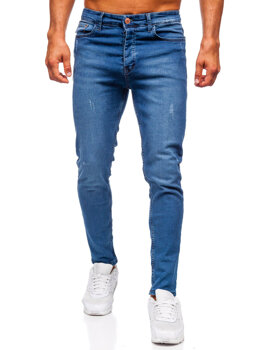 Uomo Pantaloni in jeans slim fit Blu scuro Bolf 6175