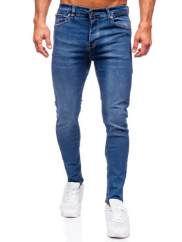 Uomo Pantaloni in jeans slim fit Blu scuro Bolf 6262