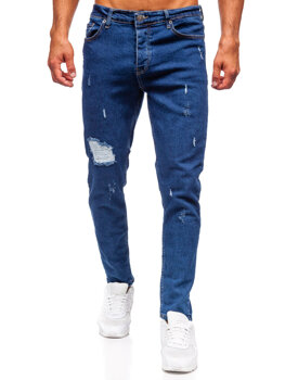 Uomo Pantaloni in jeans slim fit Blu scuro Bolf 6553