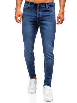 Uomo Pantaloni in jeans slim fit Blu scuro Bolf 6596