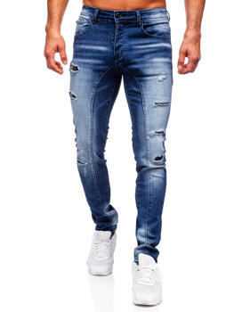 Uomo Pantaloni in jeans slim fit Blu scuro Bolf MP0159BS