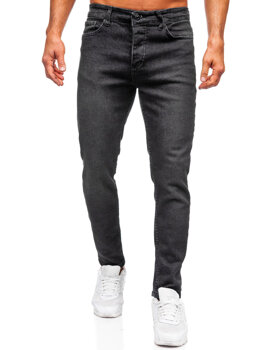 Uomo Pantaloni in jeans slim fit Nero Bolf 6648