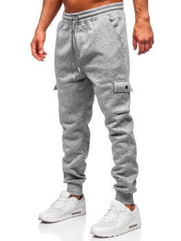 Uomo Pantaloni jogger da tuta caldi Grigio Bolf Q1108