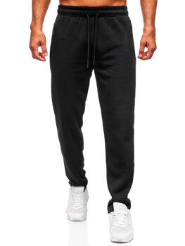 Uomo Pantaloni jogger da tuta spessi Nero Bolf JX6279