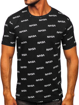 Uomo T-shirt con stampa Nero Bolf 14950-1