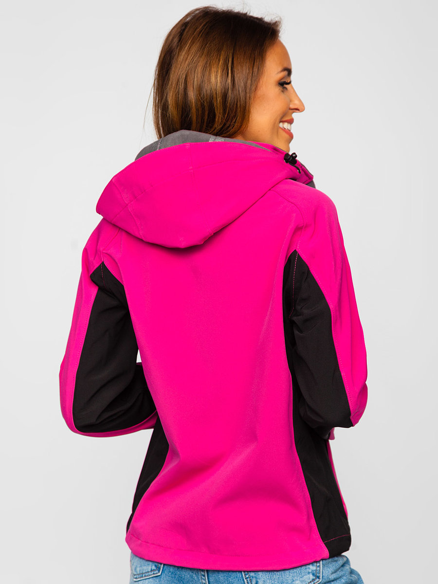 Giacca softshell mezza stagione da donna fucsia Bolf 3077 FUCSIA