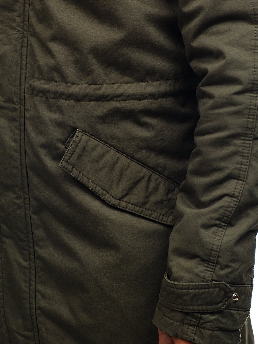 Giubbotto invernale tipo parka da uomo khaki Bolf EX838 KHAKI