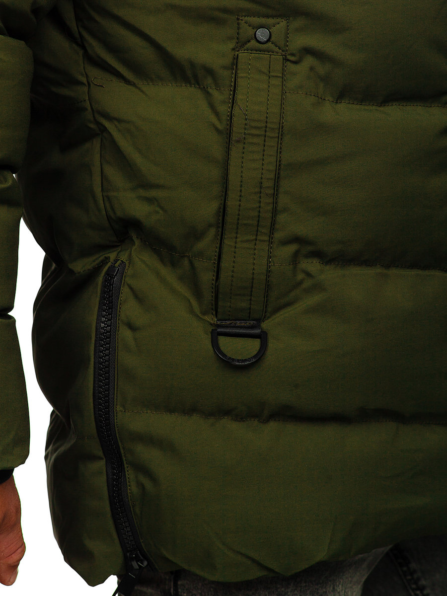 Giubbotto parka invernale trapuntato da uomo khaki Bolf 7330 KHAKI