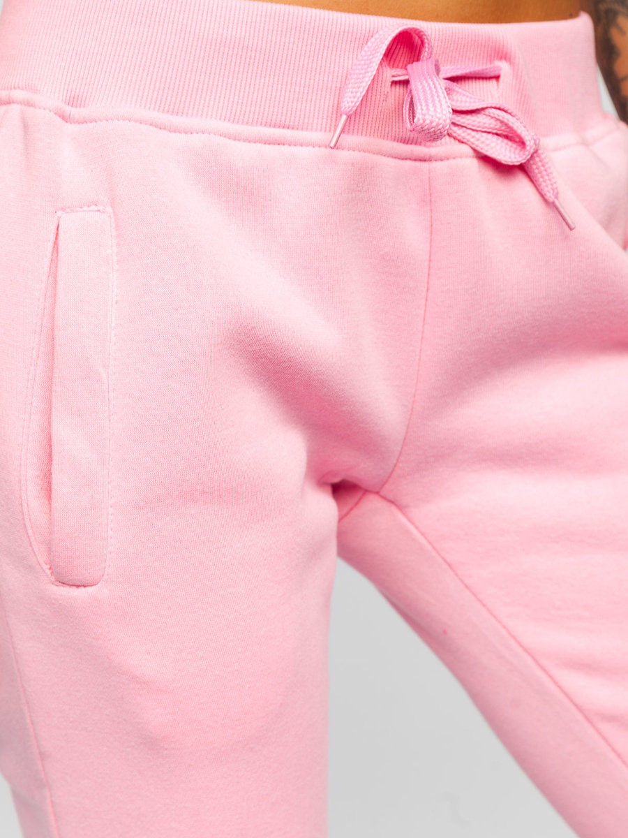 Pantaloni di tuta da donna rosa chiari Bolf CK-01B ROSA CHIARO-1