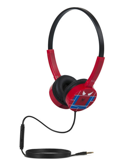 Auricolari con filo con microfono Spider-Man per bambini rossi W15SM