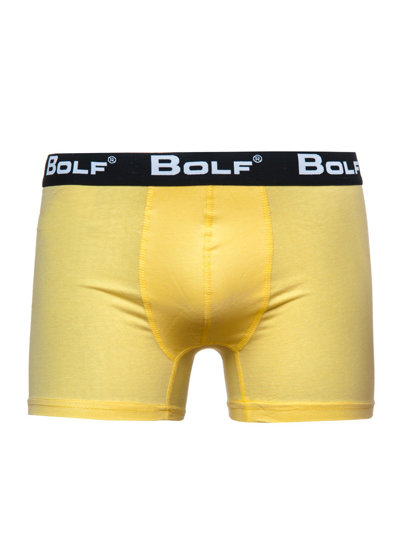 Boxer da uomo gialli Bolf 0953-2P 2 PACK