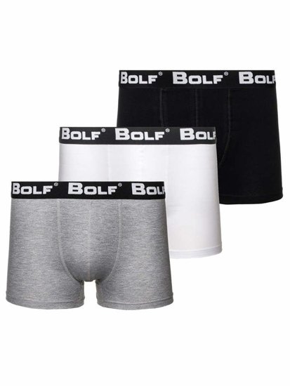 Boxer da uomo multicolore-1 Bolf 0953-3P 3 PACK