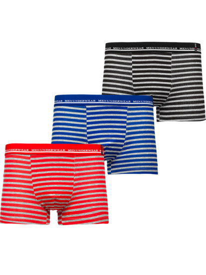 Boxer da uomo multicolore Bolf 1BE703-3P 3 PACK