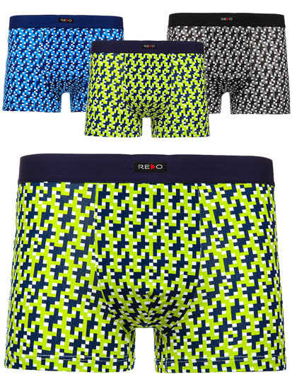 Boxer da uomo multicolore Bolf 1BE707-3P 3 PACK